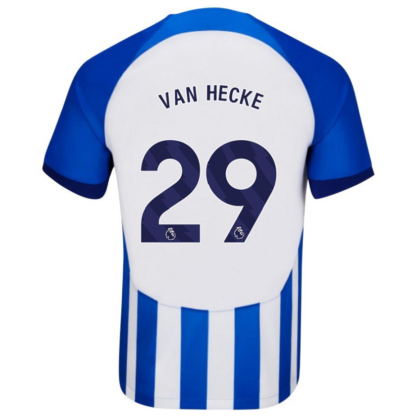 Kandiny Kinder Jan Paul Van Hecke #29 Blau Heimtrikot Trikot 2023/24 T-Shirt Österreich