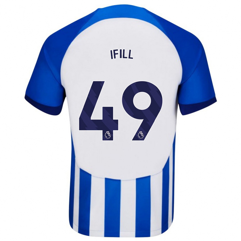 Kandiny Kinder Marcus Ifill #49 Blau Heimtrikot Trikot 2023/24 T-Shirt Österreich