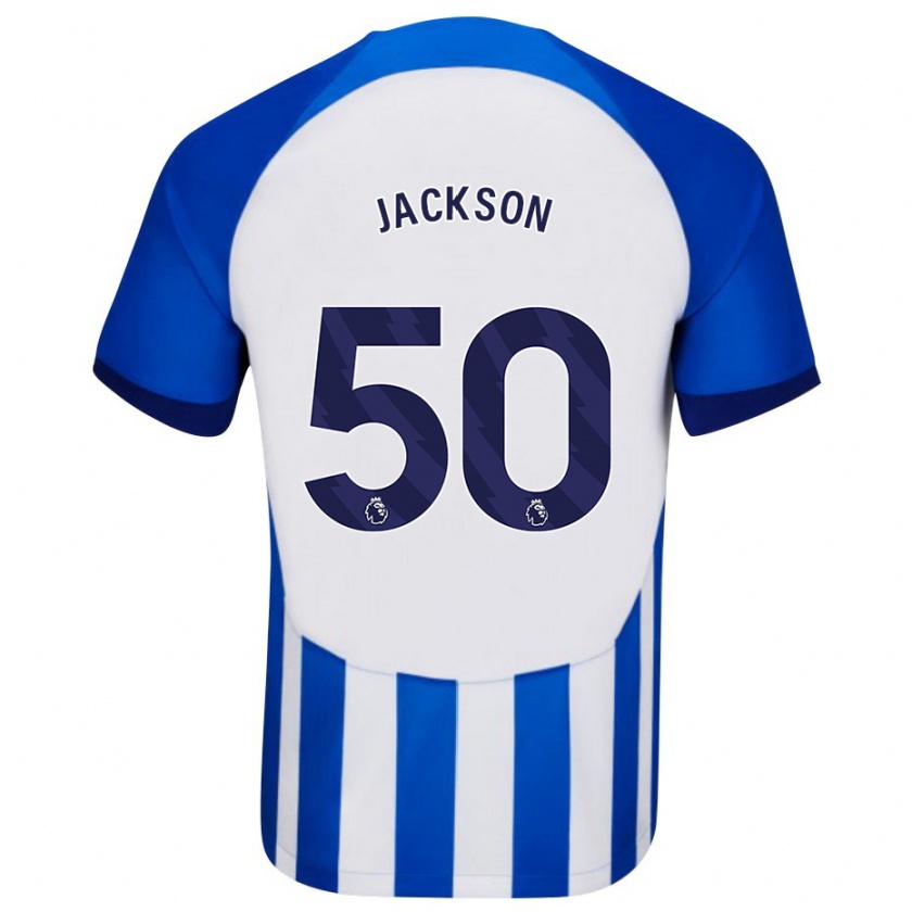 Kandiny Bambino Maglia Ben Jackson #50 Blu Kit Gara Home 2023/24 Maglietta