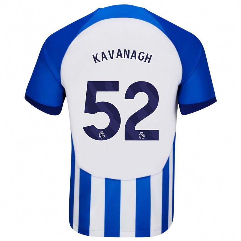 Kandiny Kinderen Leigh Kavanagh #52 Blauw Thuisshirt Thuistenue 2023/24 T-Shirt België