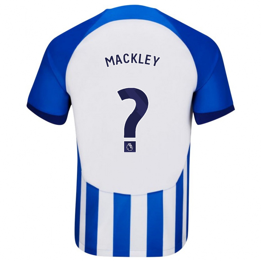 Kandiny Niño Camiseta Callum Mackley #0 Azul 1ª Equipación 2023/24 La Camisa