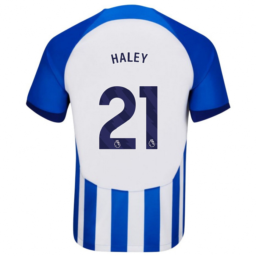 Kandiny Kinderen Madison Haley #21 Blauw Thuisshirt Thuistenue 2023/24 T-Shirt België