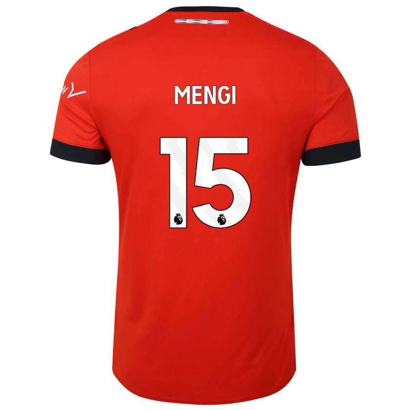 Kandiny Bambino Maglia Teden Mengi #15 Rosso Kit Gara Home 2023/24 Maglietta