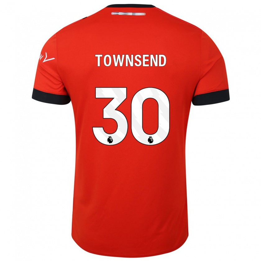 Kandiny Kinderen Andros Townsend #30 Rood Thuisshirt Thuistenue 2023/24 T-Shirt België