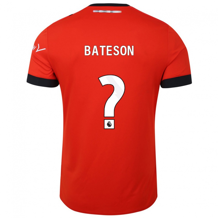 Kandiny Bambino Maglia Jack Bateson #0 Rosso Kit Gara Home 2023/24 Maglietta