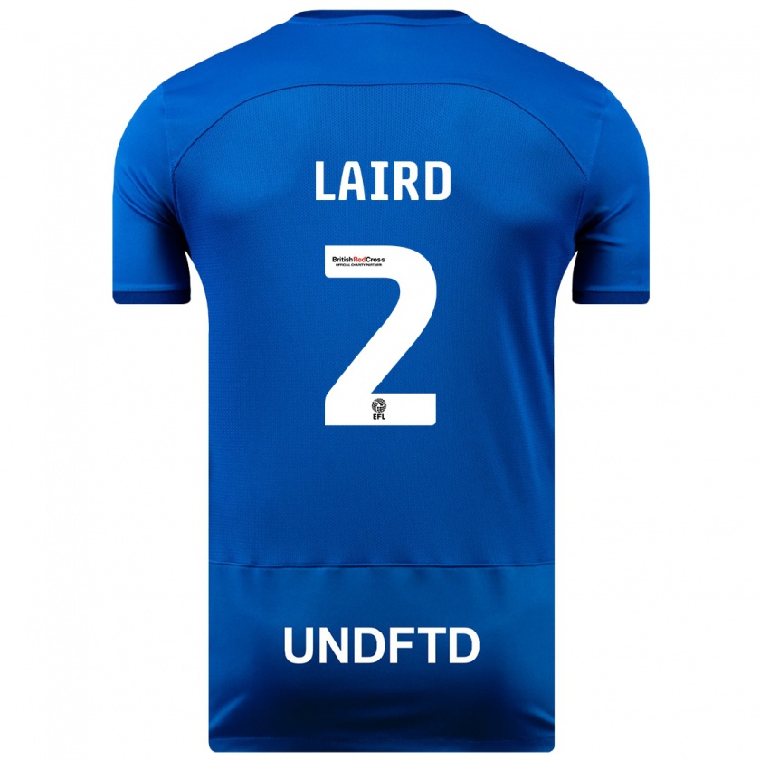 Kandiny Bambino Maglia Ethan Laird #2 Blu Kit Gara Home 2023/24 Maglietta