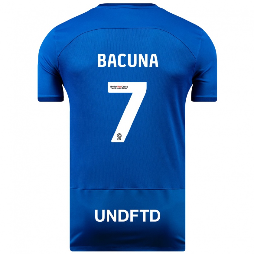 Kandiny Kinder Juninho Bacuna #7 Blau Heimtrikot Trikot 2023/24 T-Shirt Österreich