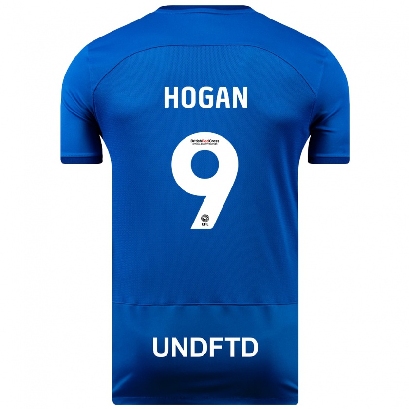 Kandiny Kinder Scott Hogan #9 Blau Heimtrikot Trikot 2023/24 T-Shirt Österreich