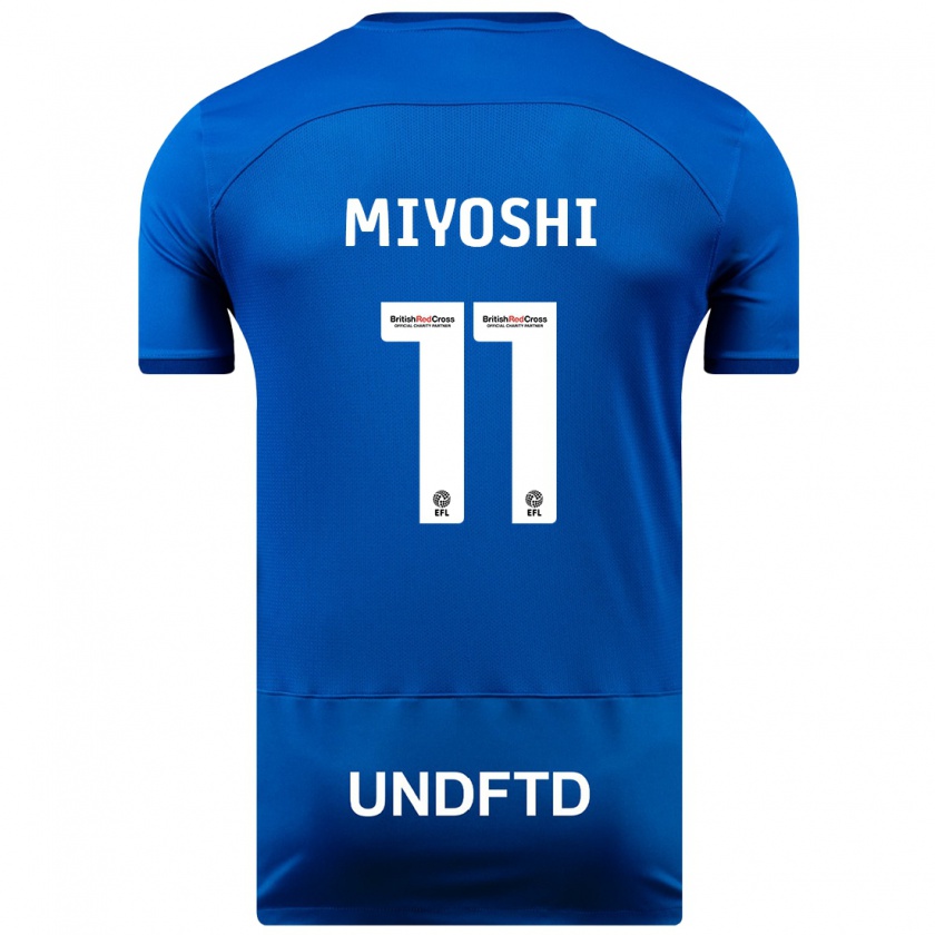 Kandiny Kinderen Koji Miyoshi #11 Blauw Thuisshirt Thuistenue 2023/24 T-Shirt België