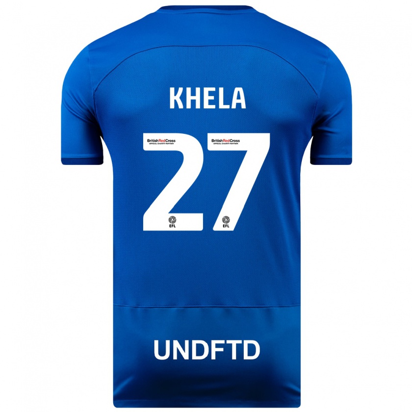 Kandiny Kinder Brandon Khela #27 Blau Heimtrikot Trikot 2023/24 T-Shirt Österreich