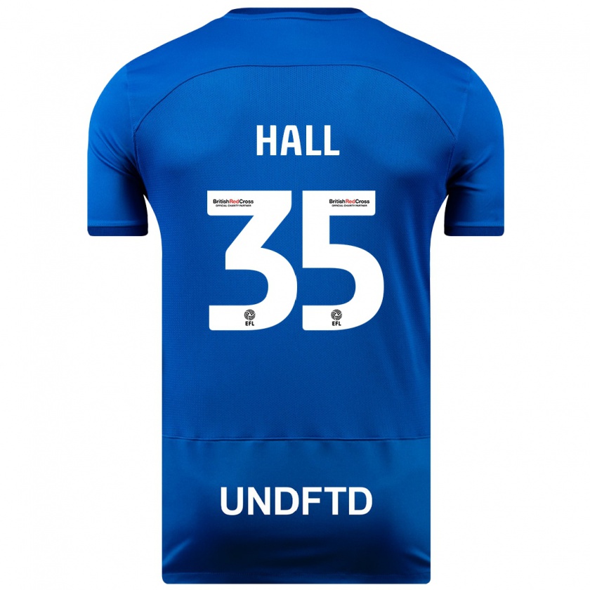 Kandiny Kinder George Hall #35 Blau Heimtrikot Trikot 2023/24 T-Shirt Österreich