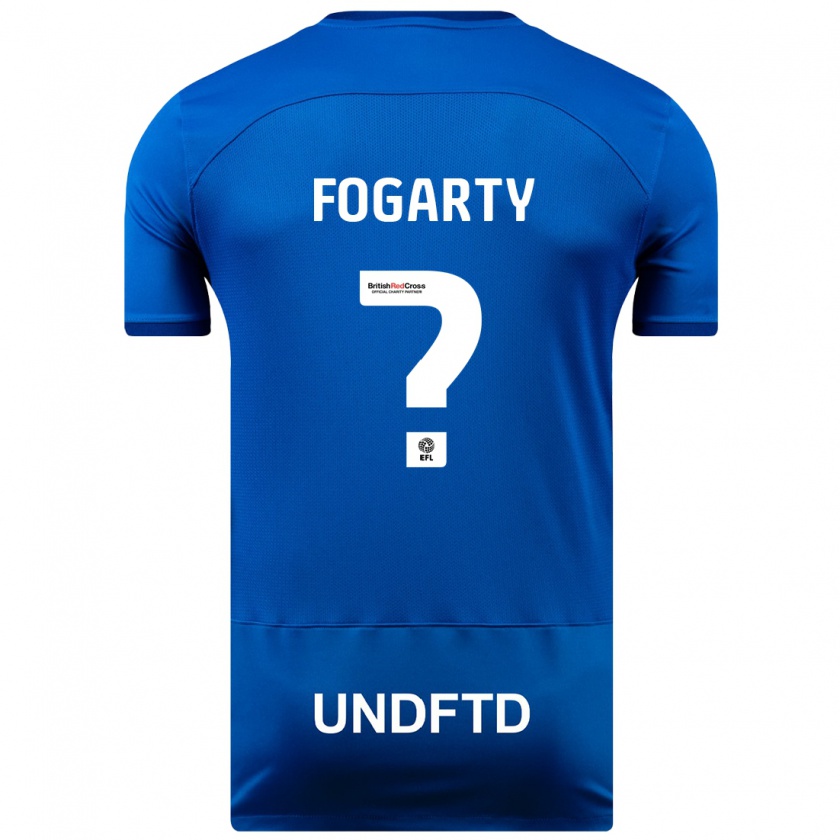 Kandiny Kinder Tom Fogarty #0 Blau Heimtrikot Trikot 2023/24 T-Shirt Österreich