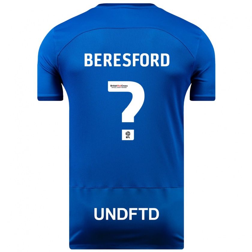 Kandiny Niño Camiseta Ben Beresford #0 Azul 1ª Equipación 2023/24 La Camisa