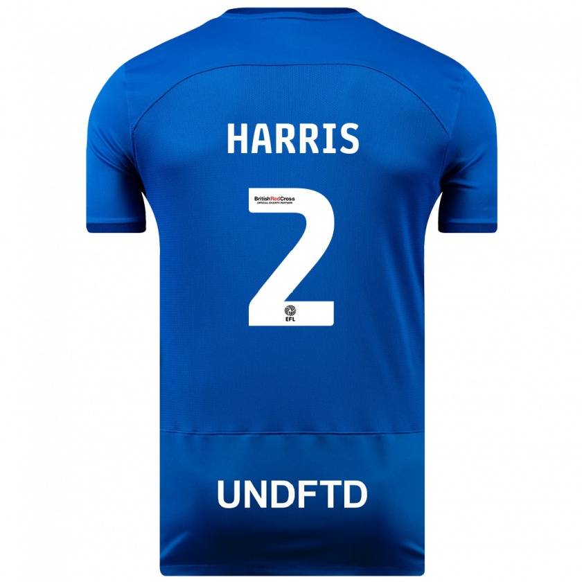 Kandiny Kinder Martha Harris #2 Blau Heimtrikot Trikot 2023/24 T-Shirt Österreich