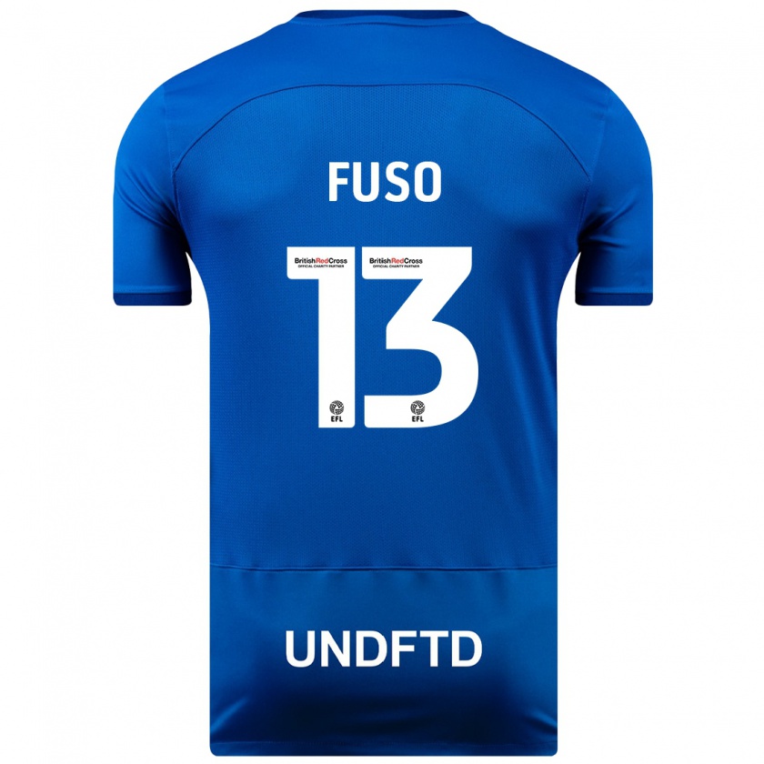 Kandiny Niño Camiseta Ivana Fuso #13 Azul 1ª Equipación 2023/24 La Camisa