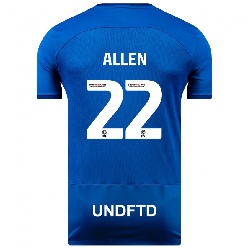 Kandiny Kinder Remi Allen #22 Blau Heimtrikot Trikot 2023/24 T-Shirt Österreich