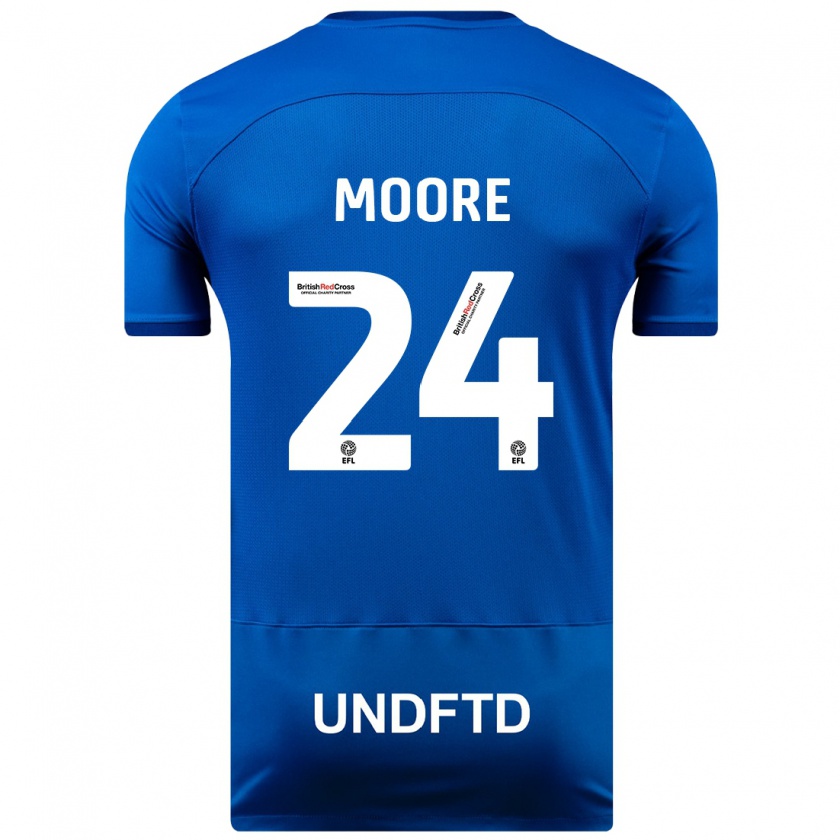 Kandiny Kinderen Jade Ellis Moore #24 Blauw Thuisshirt Thuistenue 2023/24 T-Shirt België