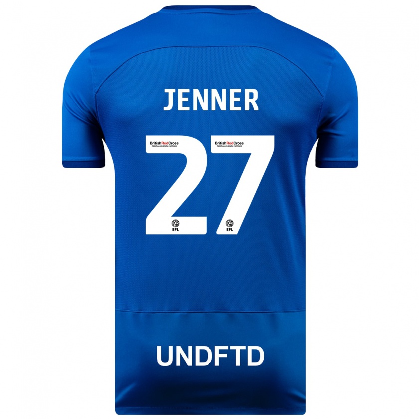 Kandiny Bambino Maglia Abbi Jenner #27 Blu Kit Gara Home 2023/24 Maglietta