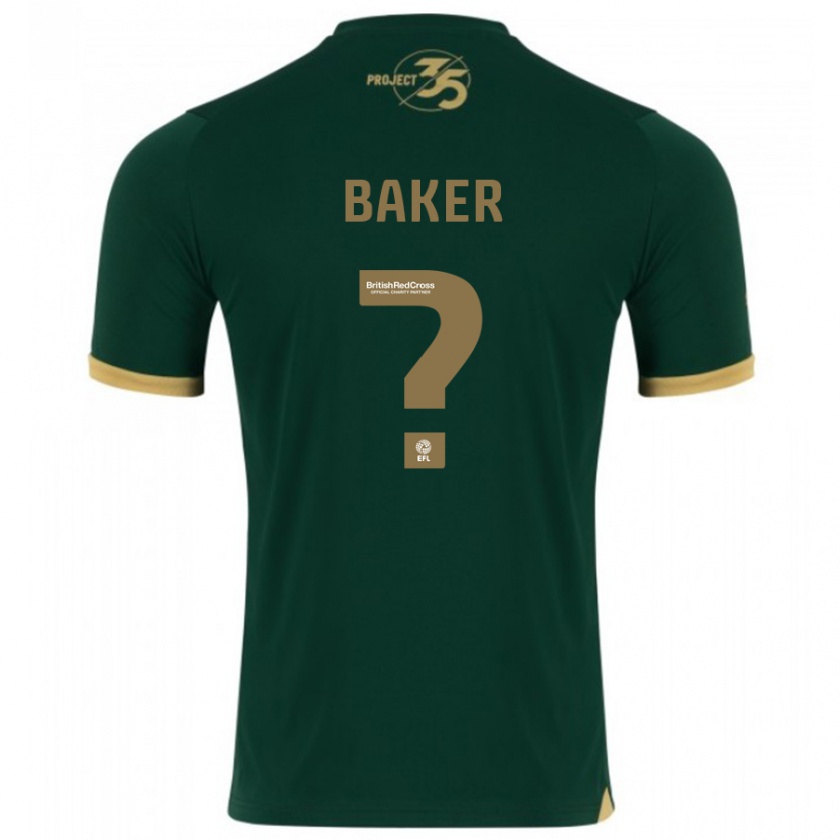 Kandiny Bambino Maglia Zak Baker #0 Verde Kit Gara Home 2023/24 Maglietta