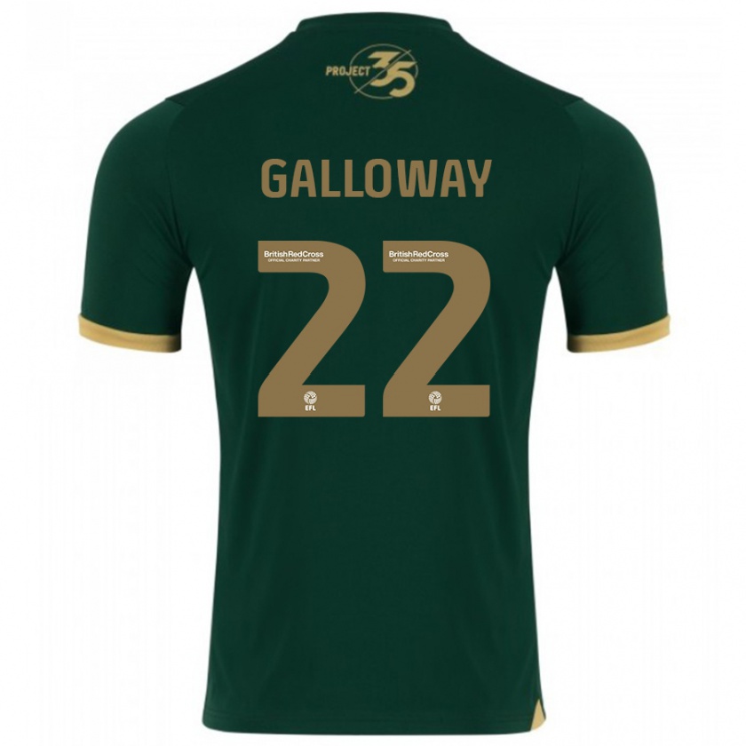 Kandiny Kinder Brendan Galloway #22 Grün Heimtrikot Trikot 2023/24 T-Shirt Österreich