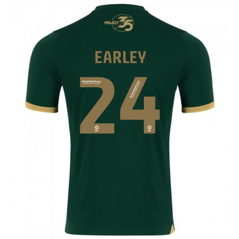 Kandiny Niño Camiseta Saxon Earley #24 Verde 1ª Equipación 2023/24 La Camisa México