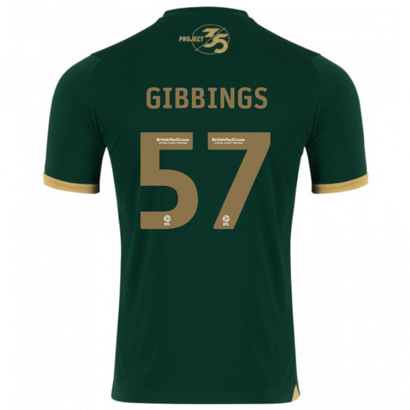 Kandiny Niño Camiseta Cole Gibbings #57 Verde 1ª Equipación 2023/24 La Camisa México