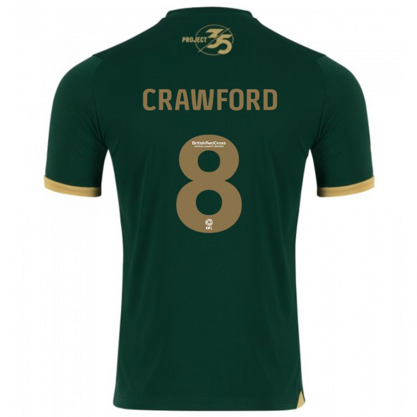 Kandiny Niño Camiseta Imy Crawford #8 Verde 1ª Equipación 2023/24 La Camisa México