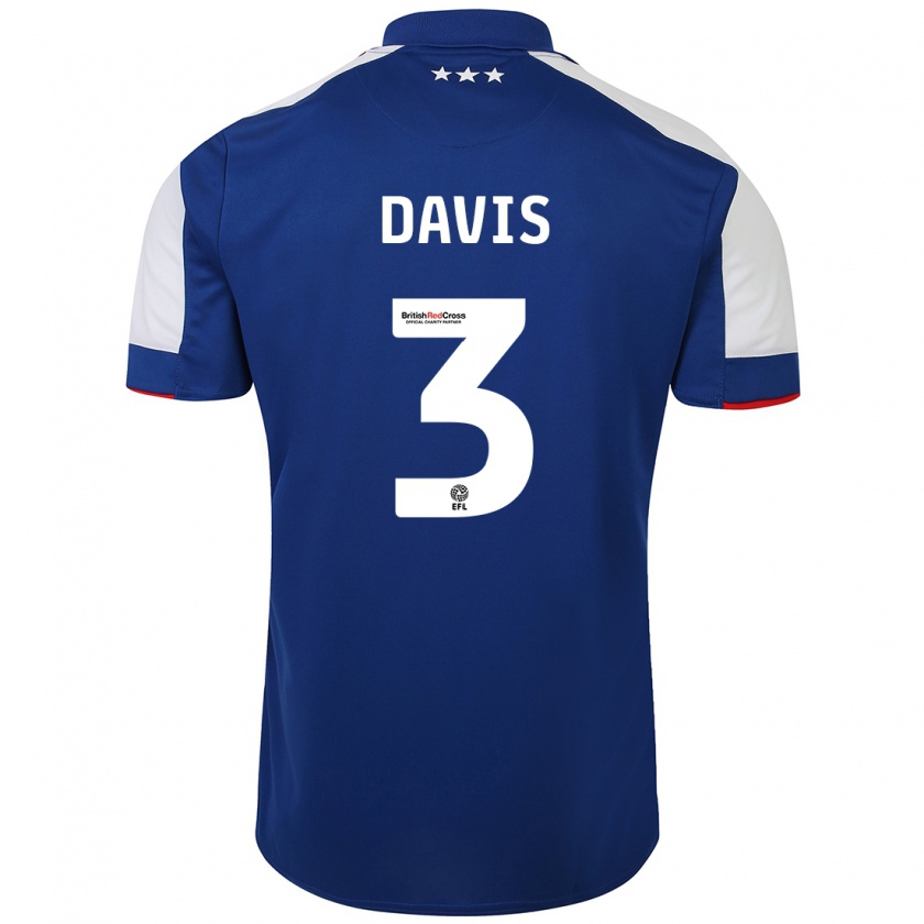 Kandiny Kinderen Leif Davis #3 Blauw Thuisshirt Thuistenue 2023/24 T-Shirt België