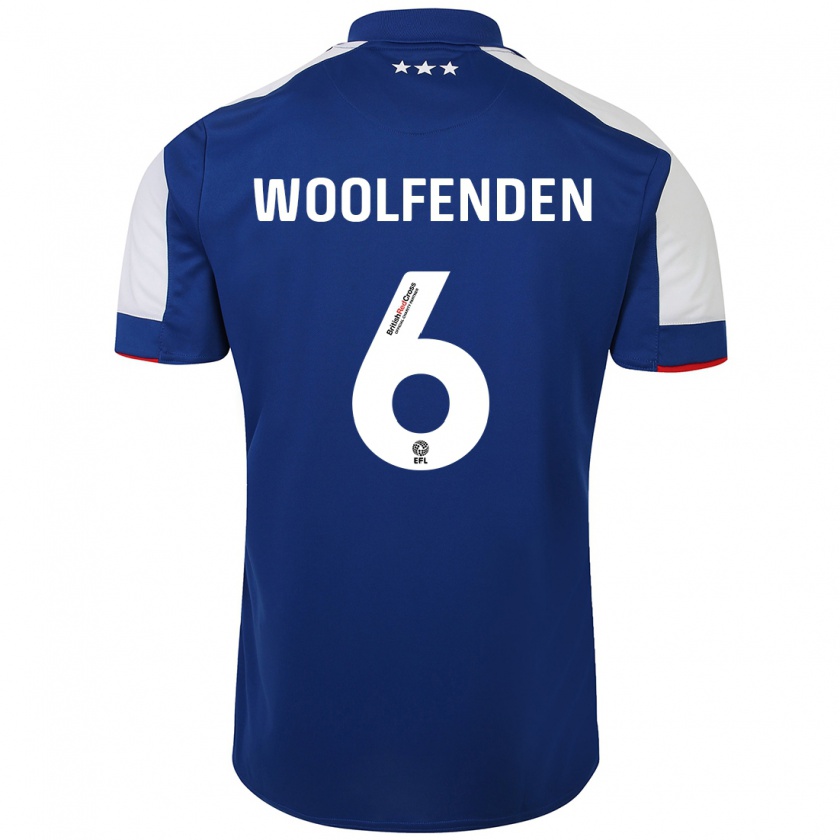 Kandiny Bambino Maglia Luke Woolfenden #6 Blu Kit Gara Home 2023/24 Maglietta