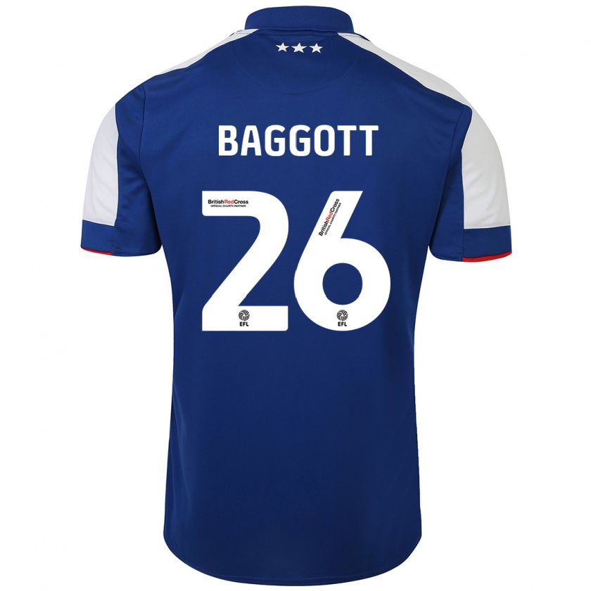 Kandiny Bambino Maglia Elkan Baggott #26 Blu Kit Gara Home 2023/24 Maglietta