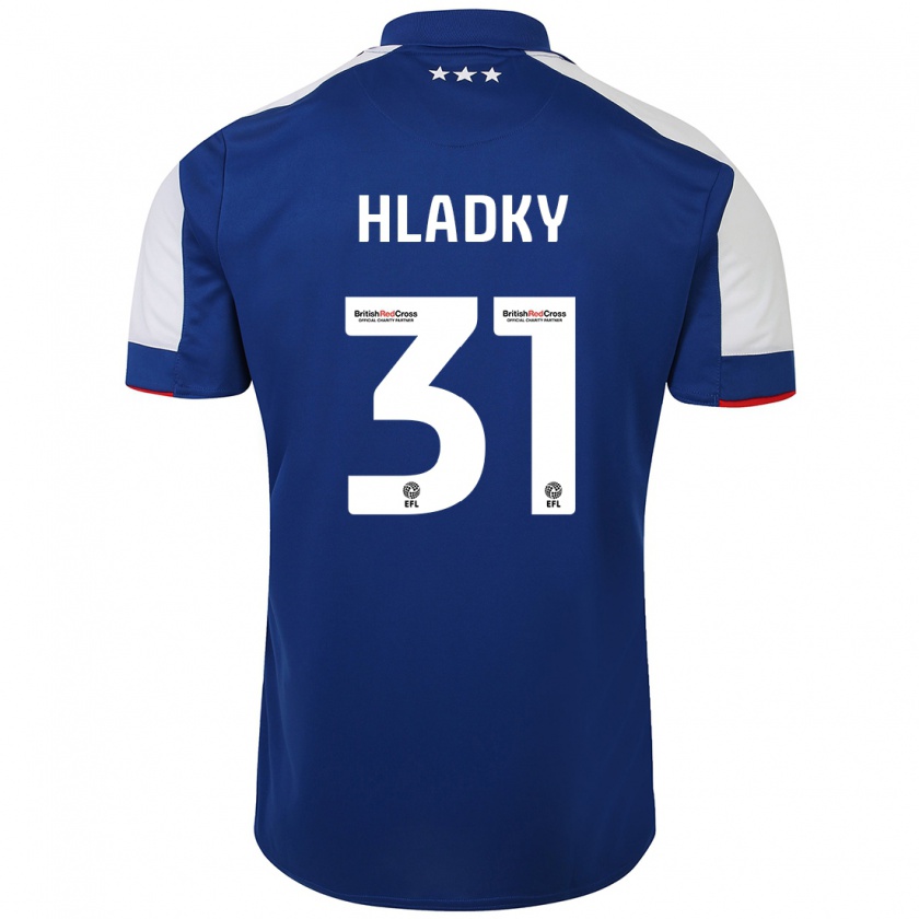 Kandiny Bambino Maglia Vaclav Hladky #31 Blu Kit Gara Home 2023/24 Maglietta