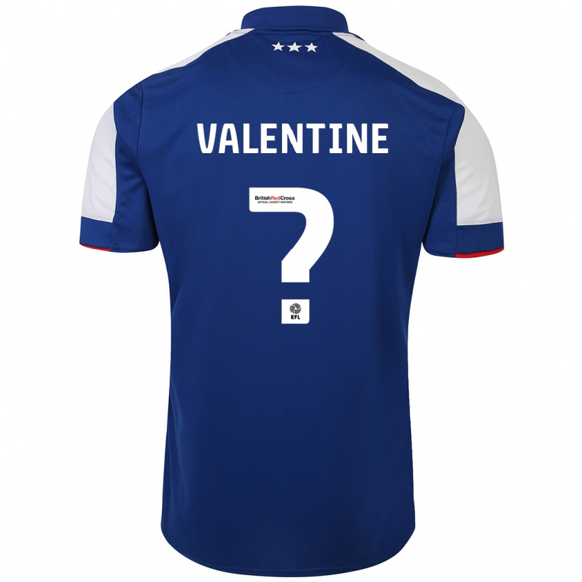 Kandiny Kinderen Nico Valentine #0 Blauw Thuisshirt Thuistenue 2023/24 T-Shirt België