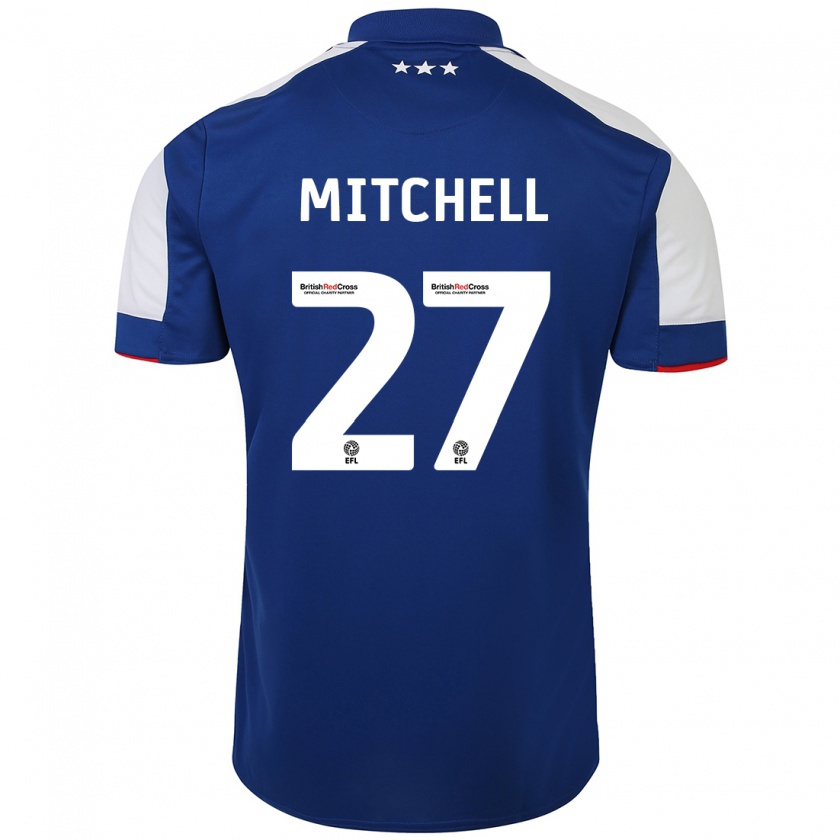 Kandiny Kinderen Leah Mitchell #27 Blauw Thuisshirt Thuistenue 2023/24 T-Shirt België