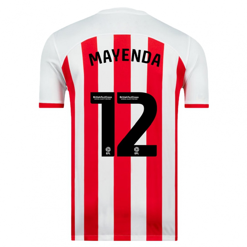 Kandiny Niño Camiseta Eliezer Mayenda #12 Blanco 1ª Equipación 2023/24 La Camisa