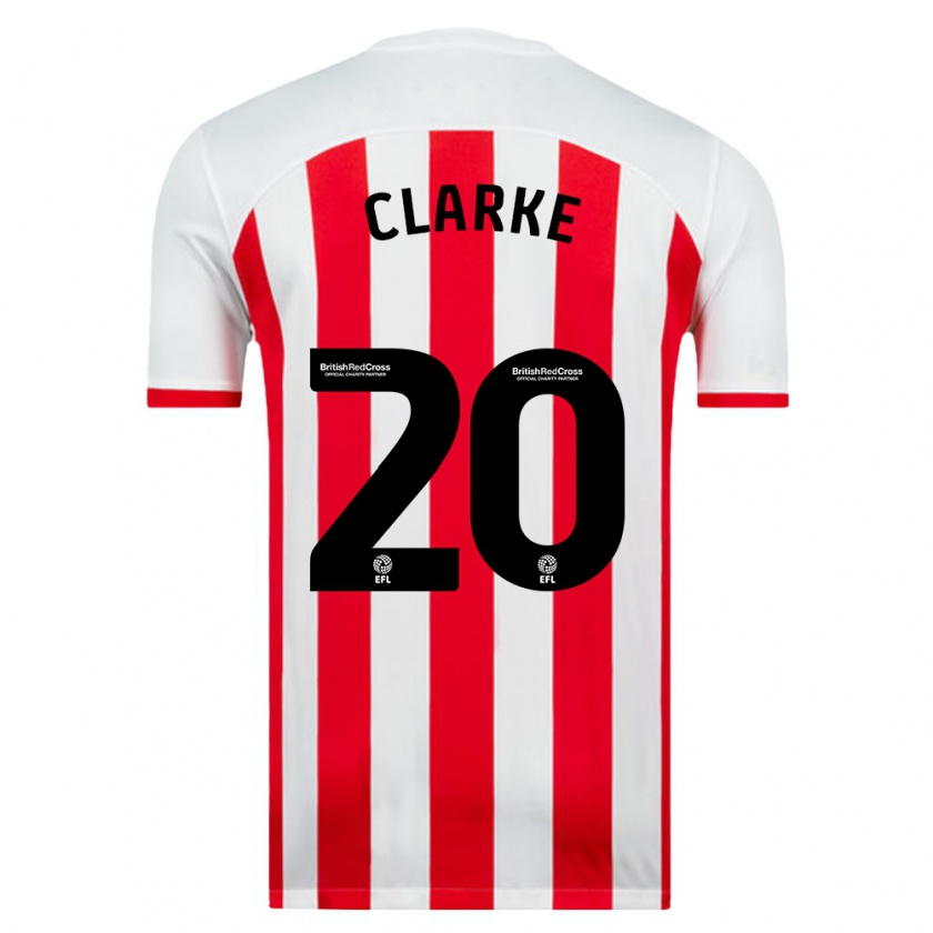 Kandiny Niño Camiseta Jack Clarke #20 Blanco 1ª Equipación 2023/24 La Camisa