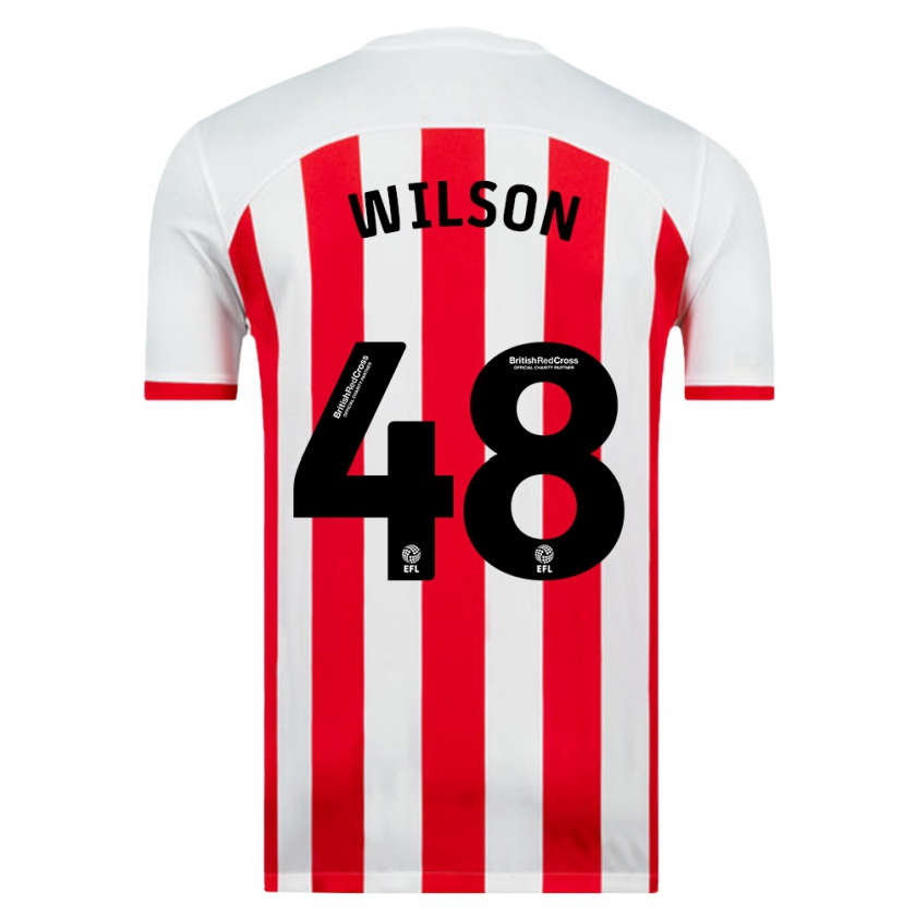 Kandiny Kinderen Callum Wilson #48 Wit Thuisshirt Thuistenue 2023/24 T-Shirt België