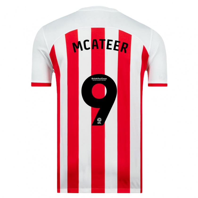 Kandiny Bambino Maglia Mary Mcateer #9 Bianco Kit Gara Home 2023/24 Maglietta