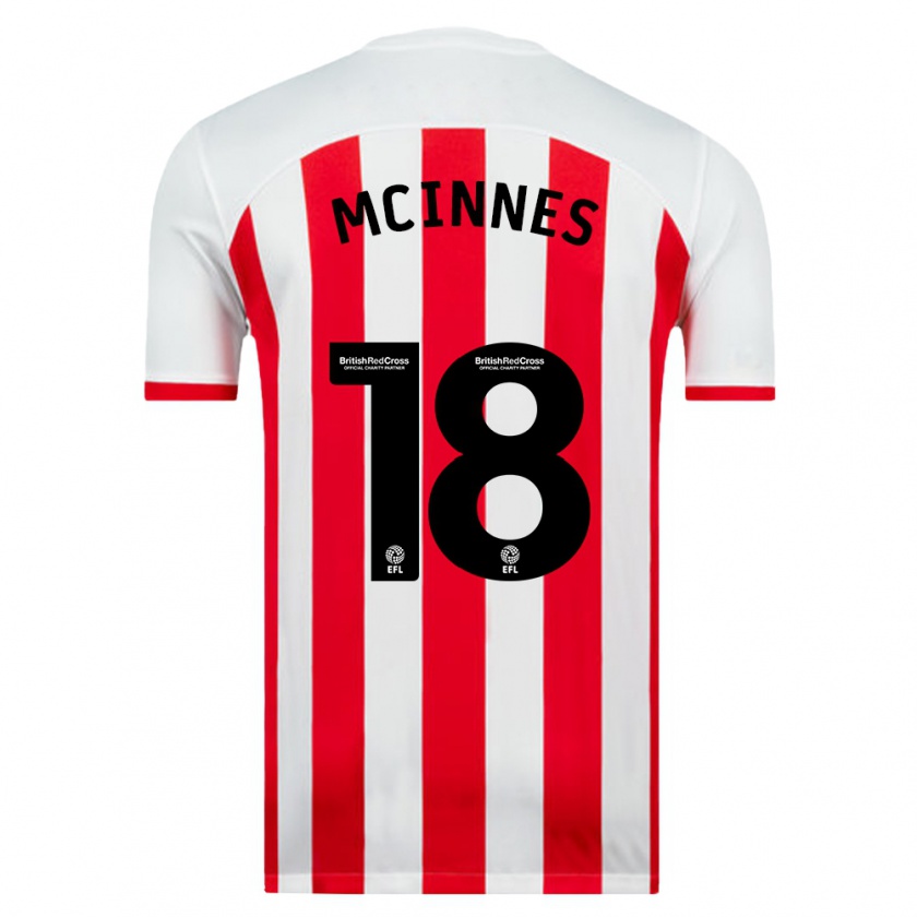 Kandiny Bambino Maglia Libby Mcinnes #18 Bianco Kit Gara Home 2023/24 Maglietta