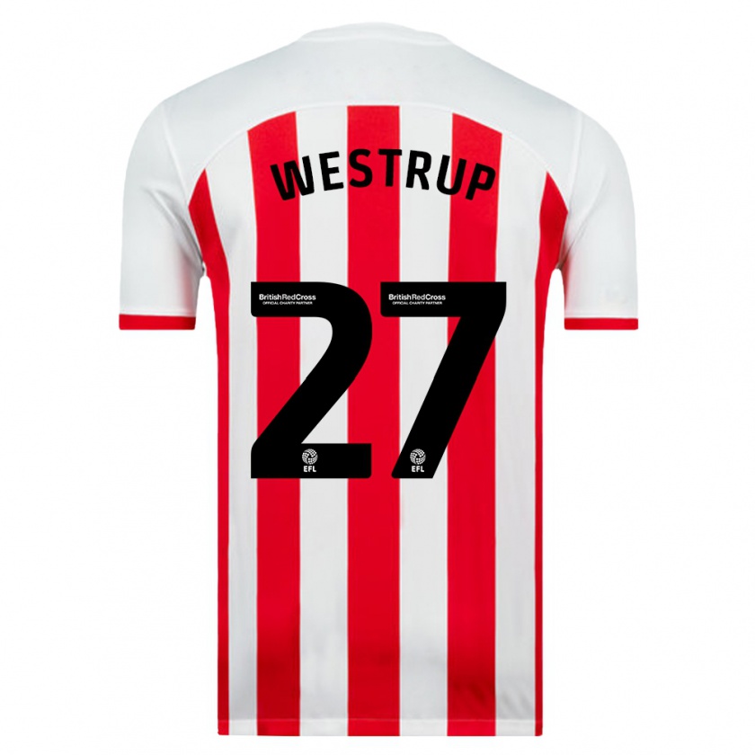 Kandiny Niño Camiseta Brianna Westrup #27 Blanco 1ª Equipación 2023/24 La Camisa