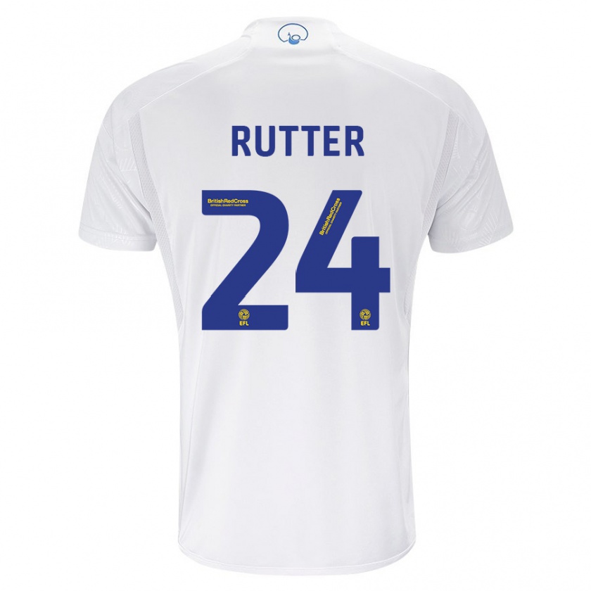 Kandiny Bambino Maglia Georginio Rutter #24 Bianco Kit Gara Home 2023/24 Maglietta