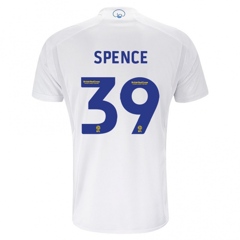 Kandiny Bambino Maglia Djed Spence #39 Bianco Kit Gara Home 2023/24 Maglietta