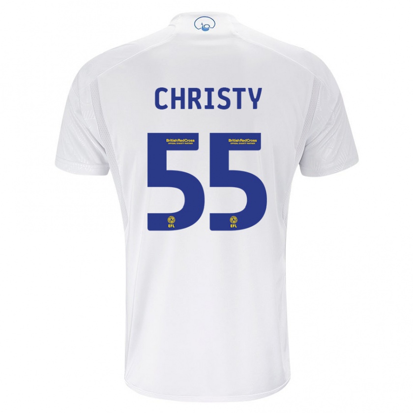 Kandiny Kinderen Harry Christy #55 Wit Thuisshirt Thuistenue 2023/24 T-Shirt België