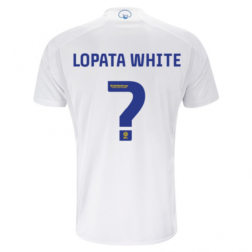 Kandiny Kinderen Reuben Lopata-White #0 Wit Thuisshirt Thuistenue 2023/24 T-Shirt België