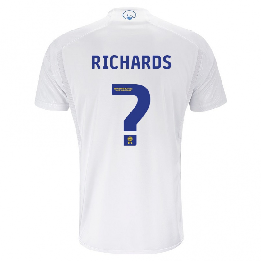 Kandiny Bambino Maglia Joe Richards #0 Bianco Kit Gara Home 2023/24 Maglietta