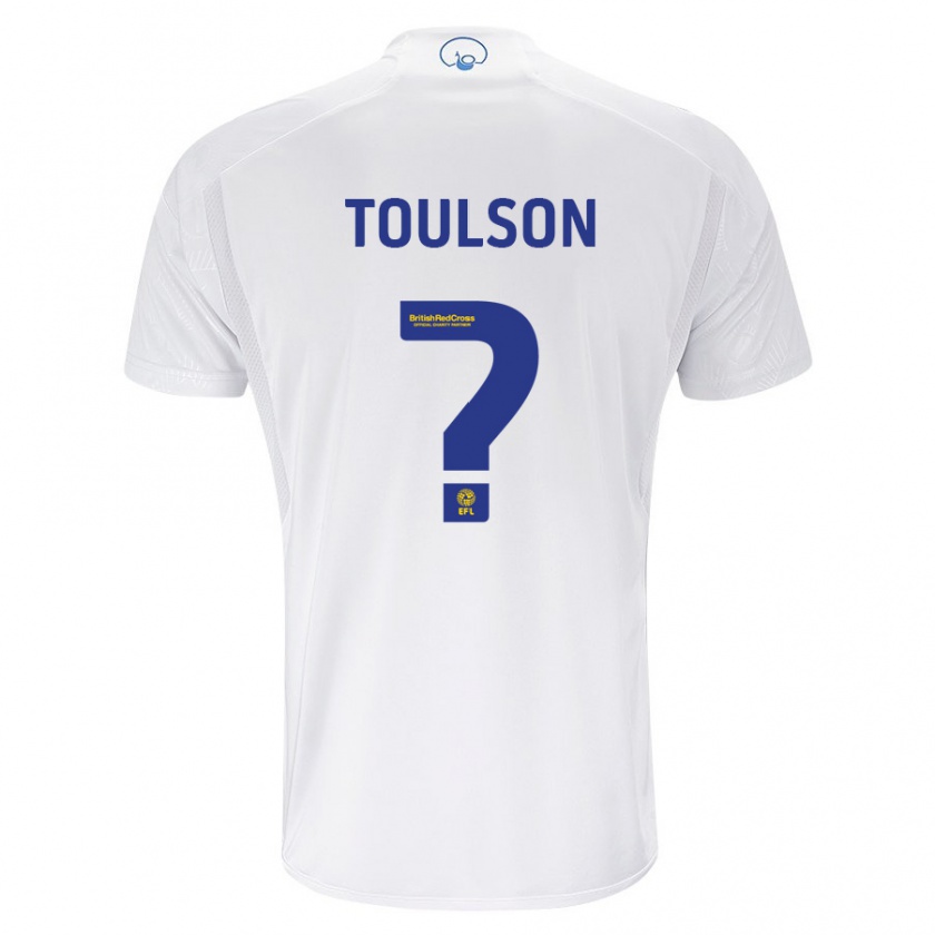 Kandiny Kinderen Daniel Toulson #0 Wit Thuisshirt Thuistenue 2023/24 T-Shirt België