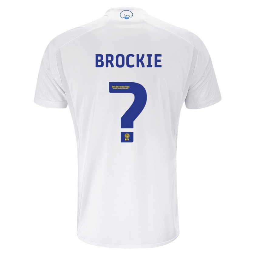 Kandiny Kinderen Devon Brockie #0 Wit Thuisshirt Thuistenue 2023/24 T-Shirt België