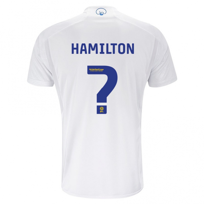 Kandiny Bambino Maglia Joshua Hamilton #0 Bianco Kit Gara Home 2023/24 Maglietta