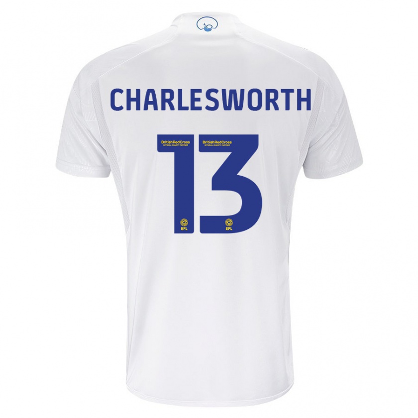 Kandiny Kinderen Millie Robshaw-Charlesworth #13 Wit Thuisshirt Thuistenue 2023/24 T-Shirt België