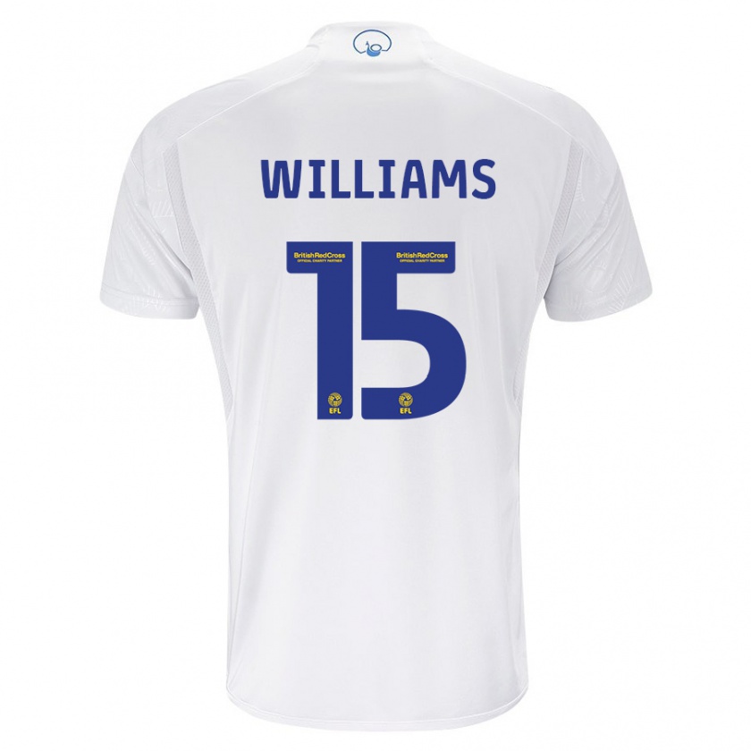 Kandiny Kinderen Paige Williams #15 Wit Thuisshirt Thuistenue 2023/24 T-Shirt België