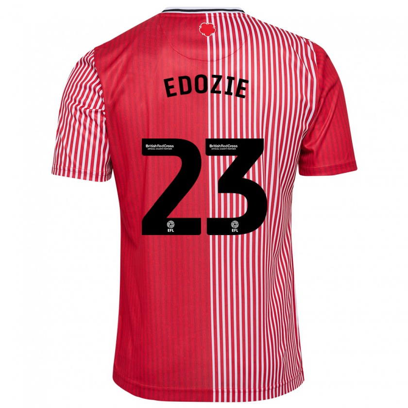 Kandiny Bambino Maglia Samuel Edozie #23 Rosso Kit Gara Home 2023/24 Maglietta